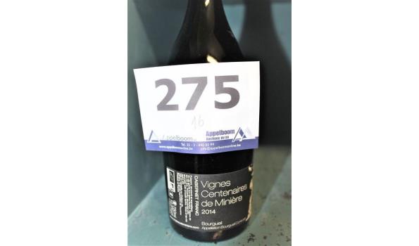 16 flessen wijn Cabernet, Vignes Centenaires de Miniere, Bourgueil, 2014